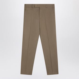 Pantaloni Torino Dark Beige Cotton Trousers