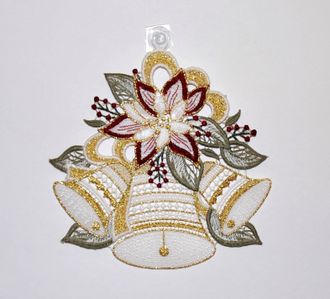 STICKEREIEN PLAUEN Fensterbild »Glockenzauber«