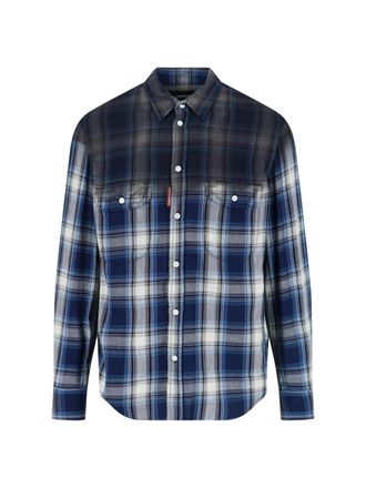 Dsquared2 Blue Checked Shirt