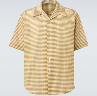 Auralee Gingham cotton shirt