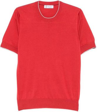Brunello Cucinelli Cotton Lightweight Knit T-Shirt