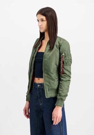 Alpha Industries Bomberjacke ALPHA INDUSTRIES MA-1 VF Vintage Fit 59 W, Damen, Gr. M, gr&uuml;n (sage, gr&uuml;n), Obermaterial: 100% Nylon; Futter: 100% Nylon; F&uuml;llung: 100% Po