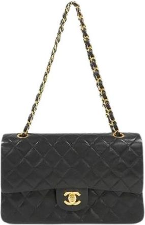 Chanel Pre-owned Lamslederen Schoudertas - Dames - Vintage Schoudertas - Zwart - ONE Size - Leer - Vintage