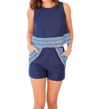 Sail to Sable Zip Back Classic Set In Blue