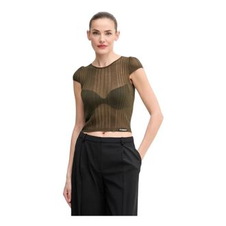 Pinko Mujer, Camisetas, Verde, Talla: S
