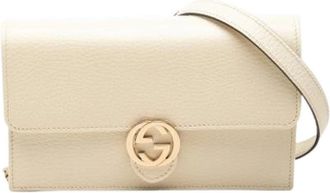 Gucci Pre-owned Wallet On Chain - - Pre-owned - Donna - Beige - ONE SIZE