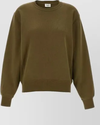 Saint Laurent cotton crew-neck long-sleeve cassandre sweatshirt