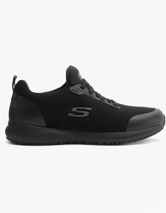 Skechers Mens Skechers Work 200051EC SQUAD - MYTON SR Mens Occupational Trainers Black - Size: 10.5