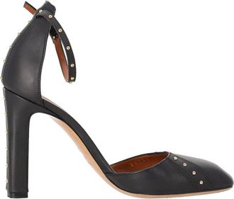 Valentino Womens Leather Studded Ankle Strap Pump (Authentic Pre-Loved)