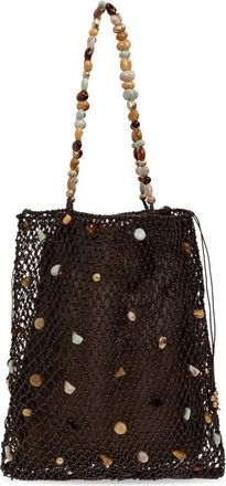 Cult Gaia Mercier Tas - Dames - Handtassen - Bruin - ONE Size - Leer - Tassen