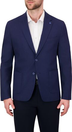 Report Collection Linen Blend Stretch Sport Coat in Navy at Nordstrom Rack, Size 40