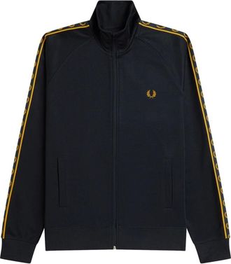 Fred Perry Giacca Tricot Track - - Sweatshirts & Hoodies - Uomo - Blu - 2XL