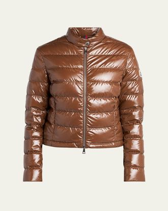 Moncler Papillion Cropped Down Jacket