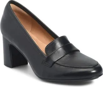 S&ouml;fft Amsterdam Loafer Pump in Black at Nordstrom, Size 8.5