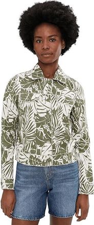 Tommy Bahama Palmae Beach Two Palms Raw Edge Jacket Womens Jacket Sea Clay : LG (US 12-14), Linen