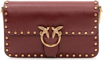 Pinko Love One Slouchy Baby - female - PINKO - Shoulder Bags - Red - ONE SIZE - Bags