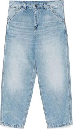 Carhartt Work in Progress Herenbroek met voorste knoopsluiting - Heren - Regular Fit Jeans - Blauw - W29 L32 - Jeans