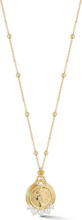 Chloe and Madison Coin Pendant Necklace in Gold at Nordstrom Rack