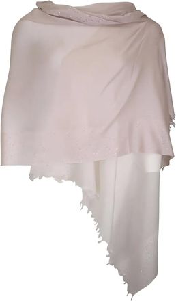 Kinross Cashmere Sciarpa Cameo Ombre con frange - Toni neutri