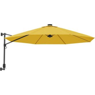 vidaXL Sombrilla De Pared Amarillo 290 Cm Vidaxl
