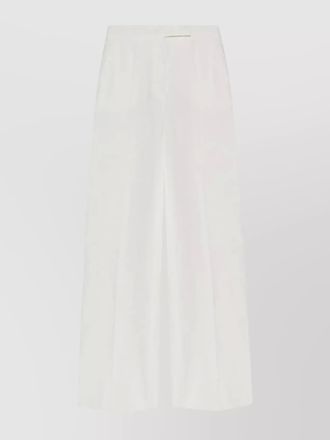 Max Mara linen wide-leg trousers