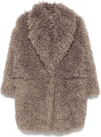 Tagliatore Faux Fur & Shearling Jackets, female, Brown, S, Tagliatore 0205 Coats Brown