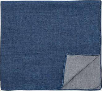 Brunello Cucinelli Mens Denim Pocket Square