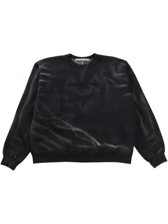 Alexander Wang logo sweater - unisex - Cotton/Polyester - S - Black