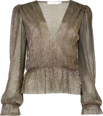 Bishop + Young Womens Ultra Fine Party Top In Gold