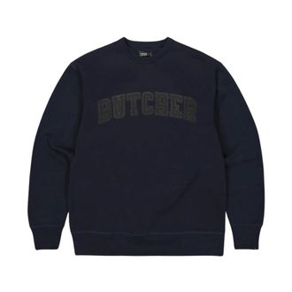 Butcher of Blue Butcher Crew - Heren - Sweatshirts & Hoodies - Blauw - Maat: L Katoen