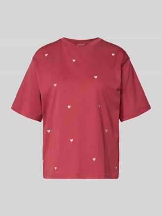 Jake*s Casual T-Shirt mit 1/2-Arm in Altrosa, Gr&ouml;&szlig;e XXL