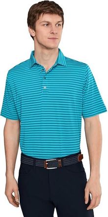 Black Clover Palmer Polo Mens Clothing Crystal Teal : 2XL, Polyester/Spandex