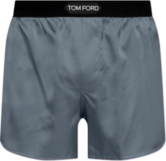 Tom Ford Zijden Lingerie Short - Heren - Onderbroek - Grijs - S - Ondergoed