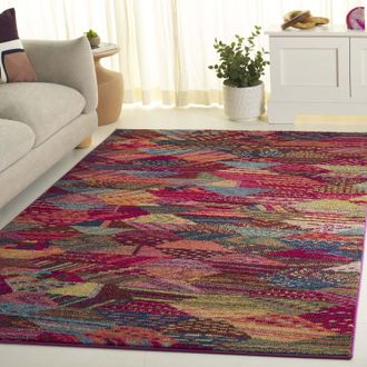 Safavieh Monaco Machine Made Area rug, Multi Bohemian Style Easy Care