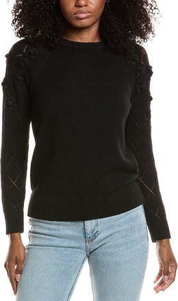 Anne Klein Pointelle Wool-Blend Sweater