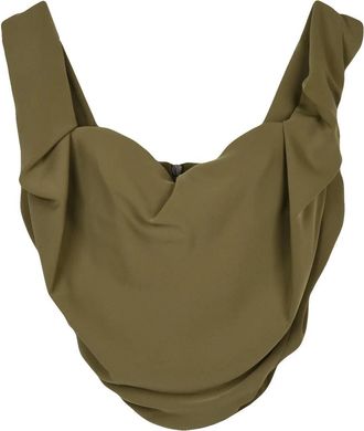 Vivienne Westwood Olive Green Polyester Sunday Corset