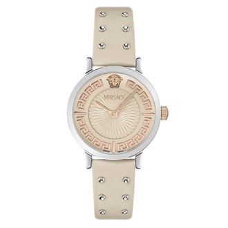 Versace Watch Greca Fortuna 35mm - Dames - Horloges - Grijs - ONE Size - Accessoires