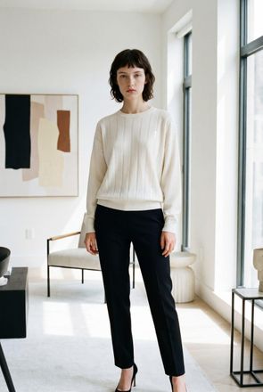 Brunello Cucinelli White Cashmere Womens Sweater