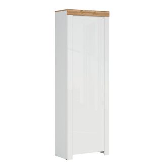 Petits Meubles Mueble de entrada 1 puerta tablero de aglomerado laminados blanco