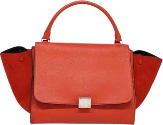 Celine Pre-owned Vintage Leren Handtas - Dames - Vintage Handtas - Rood - ONE Size - Leer - Vintage