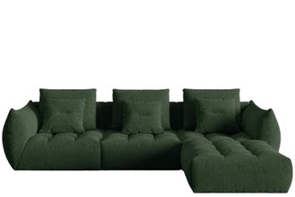 MICADONI Modulares 5-Sitzer Design Ecksofa Bloom - Strukturstoff