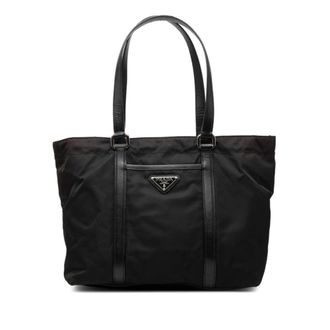 Prada Black Nylon Tote Bag (Pre-Owned)