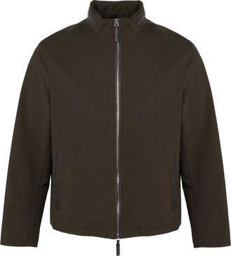 Yves Salomon Giacca a collo alto - Marrone