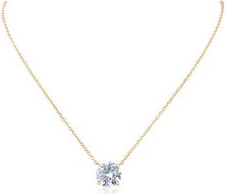 Kenneth Jay Lane Timeless CZ Pendant Necklace in Clear/gold at Nordstrom Rack