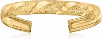 Canaria Canaria 10kt Yellow Gold Textured and Polished Adjustable Toe Ring