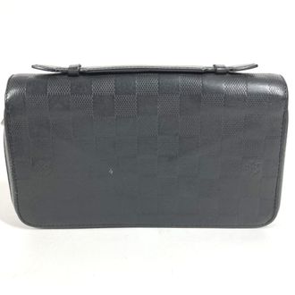 Louis Vuitton Damier Infini Black Damier Infini Long Wallet (Bi-Fold) (Pre-Owned)