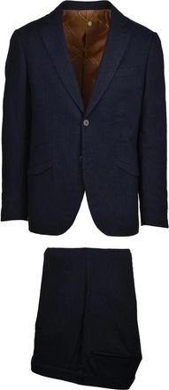 Maurizio Miri Navy Blue Tailored Suit