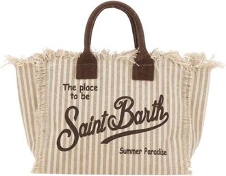 MC2 Saint Barth Tassen, Dames, Beige, ONE Size, Katoen, Colette Handtas