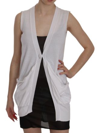 Pink Memories pink MEMORIES 100% Cotton Sleeveless Cardigan Top Womens Vest