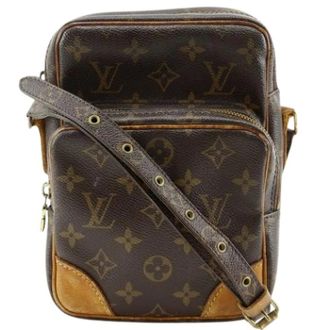 Louis Vuitton Pre-owned Cross Body Bags, female, Brown, Size: ONE SIZE Pre-owned Amazon Damier Canvas Shoulder Bag